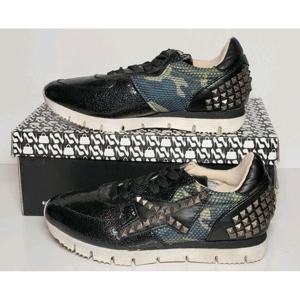 PRIMADONNA COLLECTION WOMEN'S green CAMO SNEAKERS SIZE EURO 36 NEW / BOX